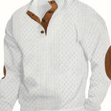 Men's Elegant Button Sweater