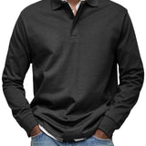 Brian Men's Long Sleeve Polo Shirt