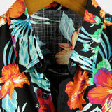 Men's Black Floral Shirt