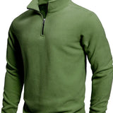 Men's Long-Sleeve Zip Cardigan