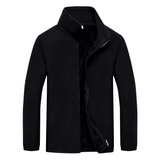 Men's Elegant Zip-Front Fleece Jacket