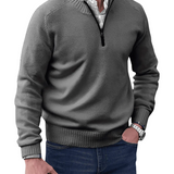 Men's Casual Zip-Front Sweater