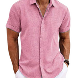 Men's Relaxed Linen-Blend Summer Shirt