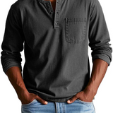 Men's Vintage-Style Polo Shirt