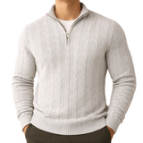 Dennis Men's Zip Mock Neck Sweater