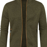 Classic Men's Button-Front Cardigan