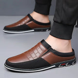 Men's Leather Mule Slides