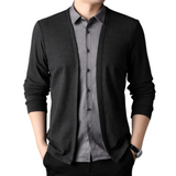 Men's 2-in-1 Shirt Cardigan