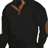 Men's Elegant Button Sweater