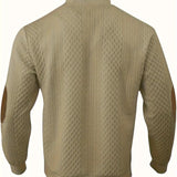Men's Elegant Button Sweater