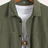 Casual Men's Corduroy Cardigan