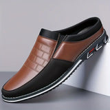Men's Leather Mule Slides