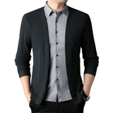 Men's 2-in-1 Shirt Cardigan