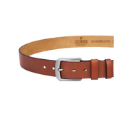 Brian Men's Leather Belt – Sturdy Classic Belt with Buckle