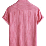 Men's Striped Shirt with Chest Pocket