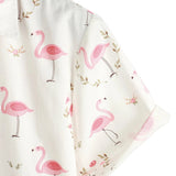 Duncan Men's Flamingo Short Sleeve Shirt – White