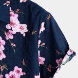 Men's Floral Shirt in Navy or White