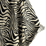 Donald Men's Retro Tiger Print Short Sleeve Shirt – Black