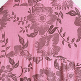 Douglas Men's Hawaiian Floral Short Sleeve Shirt – Pink