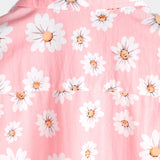 Men's Pink Hawaiian Shirt with Daisies