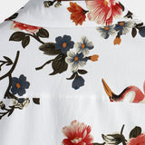 Men's White Floral Summer Shirt