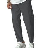 Men's Elegant Tapered Drawstring Pants