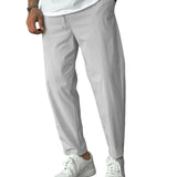 Men's Elegant Tapered Drawstring Pants