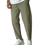 Men's Elegant Tapered Drawstring Pants