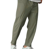 Men's Elegant Tapered Drawstring Pants