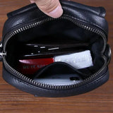 Barry Men's Leather Crossbody Bag with Compartments
