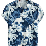 Men's Shirt with Pink Skull