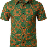 Men's 1970s-Style Floral Shirt