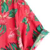 Murray Men's Hawaiian Floral Short Sleeve Shirt – Red