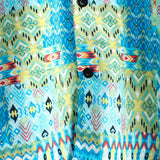 Blue Men's Boho Hawaiian Shirt
