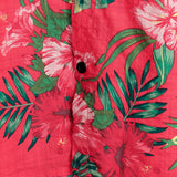 Murray Men's Hawaiian Floral Short Sleeve Shirt – Red