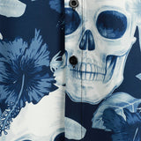 Men's Hawaiian Shirt with Skulls