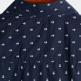 Men's Navy Casual Shirt