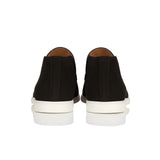 Men's Ankle-Height Suede Loafers – Black