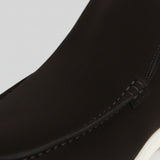 Men's Ankle-Height Suede Loafers – Black