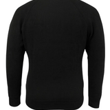 Men's Zip Mock-Neck Sweater – Black