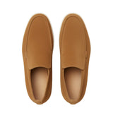 Men's Ankle-Height Suede Loafers – Brown
