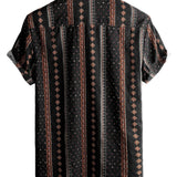 Men's Hawaiian Shirt – Brown, Navy, White or Black