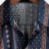 Men's Hawaiian Shirt – Brown, Navy, White or Black