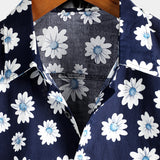 Men's Hawaiian Shirt with Daisies