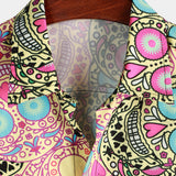 Men's Shirt with Pink Skull