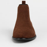 Men's Minimalist Slip-On Chelsea Boots – Brown
