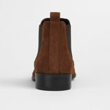 Men's Minimalist Slip-On Chelsea Boots – Brown