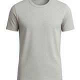 Men's Silver Grey Slim Fit T-Shirt