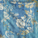 Men's Shirt with Blue Flowers