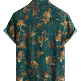Lloyd Men's Short Sleeve Hawaiian Shirt – Green